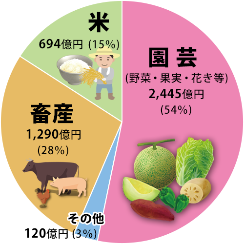 農業円グラフ